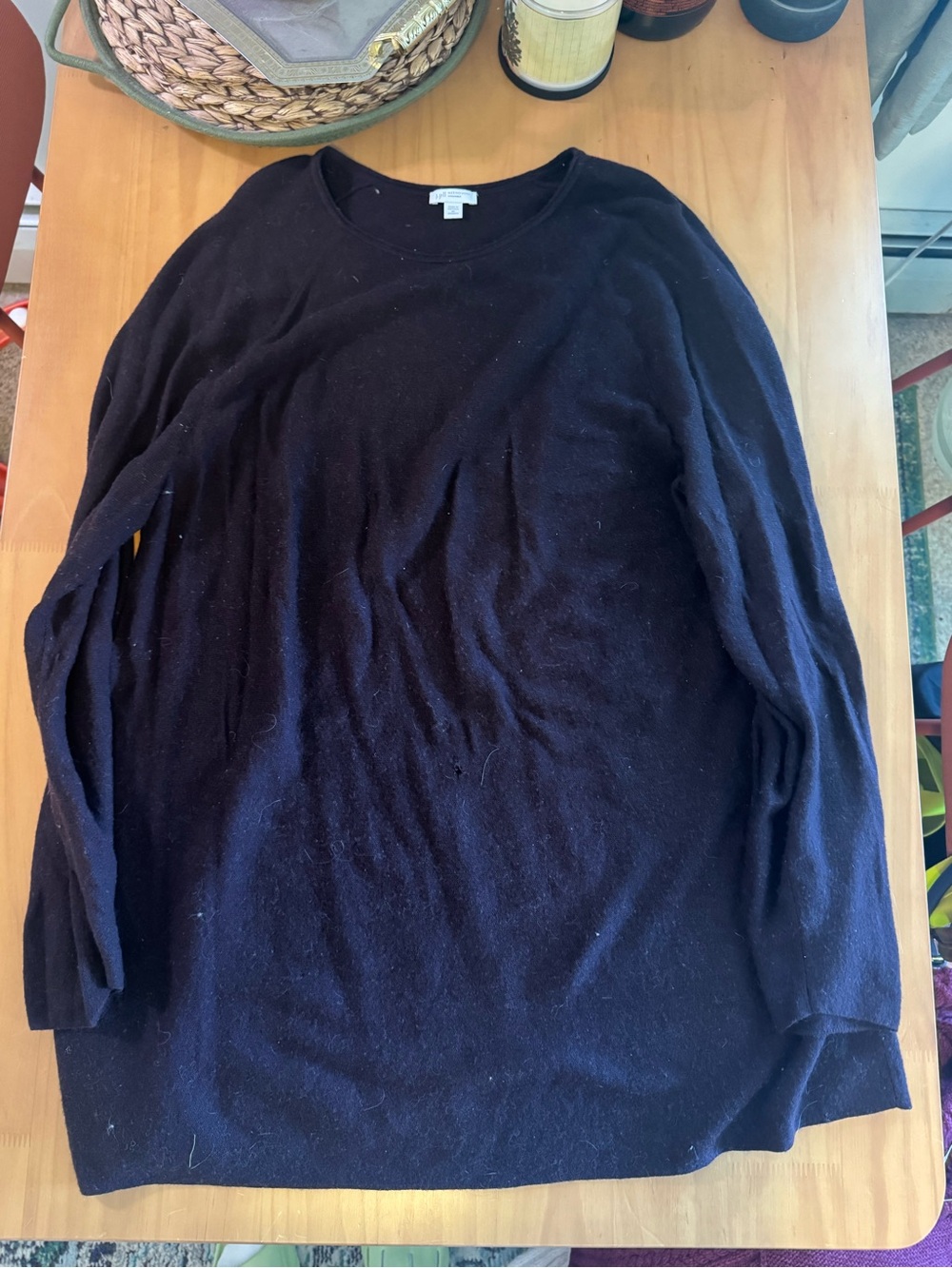 Dark Maroon Long Sleeve Pullover Sweater